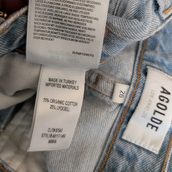 Agolde minka cargo jeans in realm 26 NWT - Picture 11 of 16